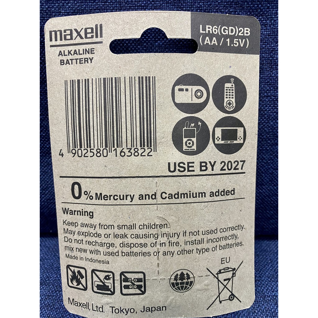 Pin Tiểu AA Maxell alkaline 1.5v