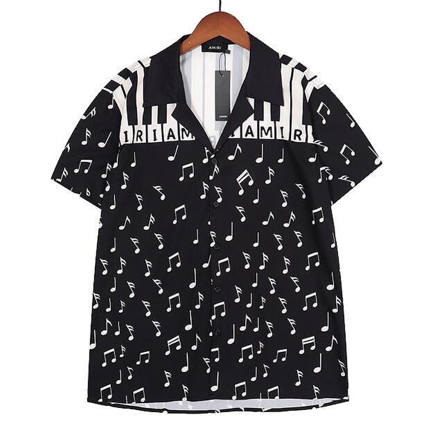 Áo Sơ Mi Cotton Ngắn Tay In Họa Tiết Thời Trang Cá Tính