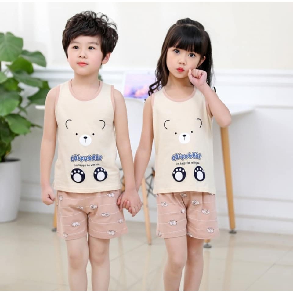 Combo 3 set ba lỗ mặc nhà cho bé chỉ 190k.