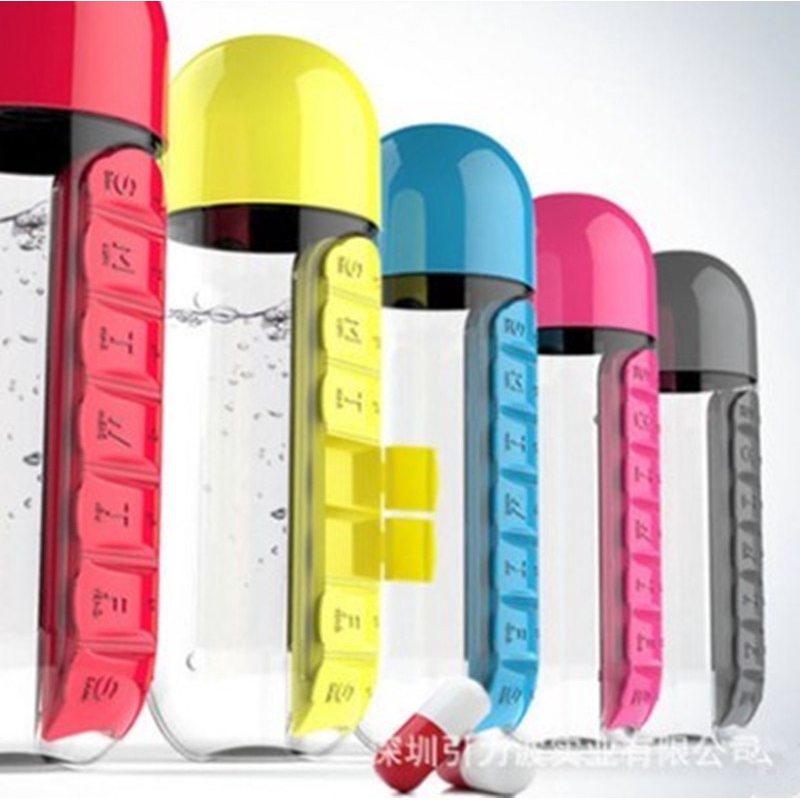 Bình nhựa có ngăn đựng thuốc tiện dụng | BigBuy360 - bigbuy360.vn