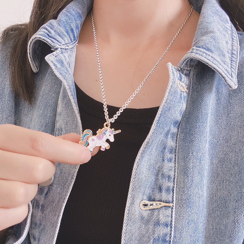 Dây Chuyền Mặt Hình Chú Ngựa Dễ Thương Cho Nữ