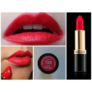 Son lì Revlon Super Lustrous Love That Red - Đỏ mận 725 hàng xách tay của Mỹ