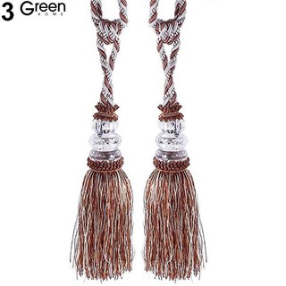 Cặp dây tua rua trang trí rèm cửa xinh xắn