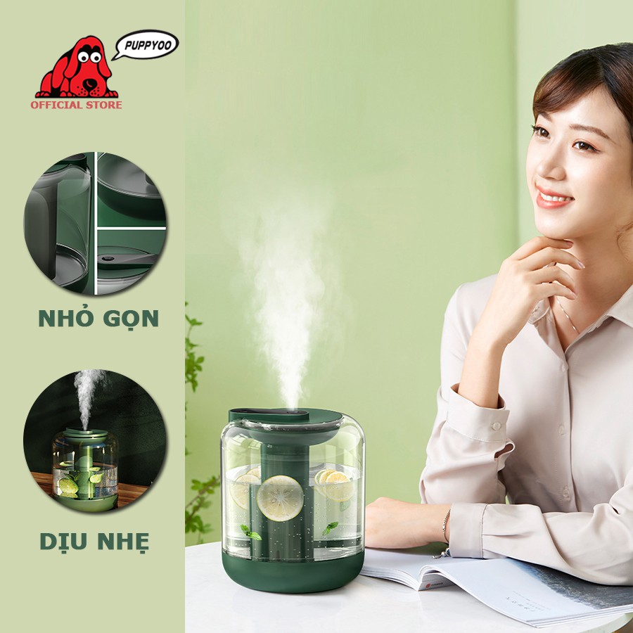 Máy phun sương tạo ẩm Zaiwan 1L dung lương pin 2000mAh cấp ẩm dưỡng da xông hoa quả thơm mát