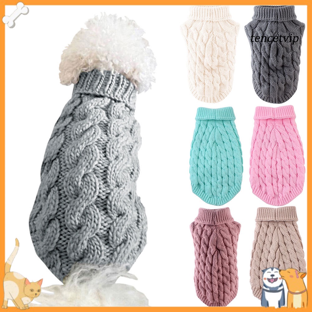 Áo sweater dệt kim thời trang thu đông dành cho thú cưng