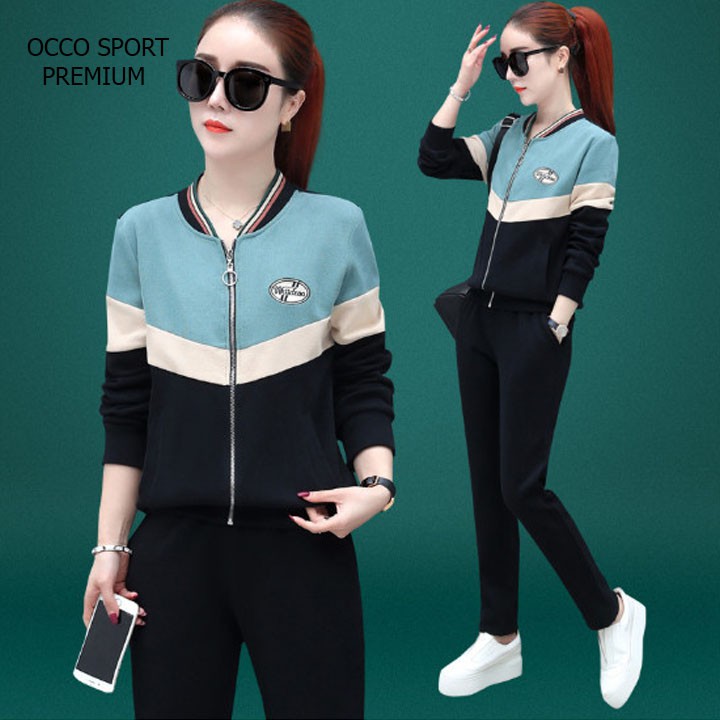 Bộ đồ thể thao khóa kéo phối màu TT505_HÀNG XUẤT NHẬT-HÀN