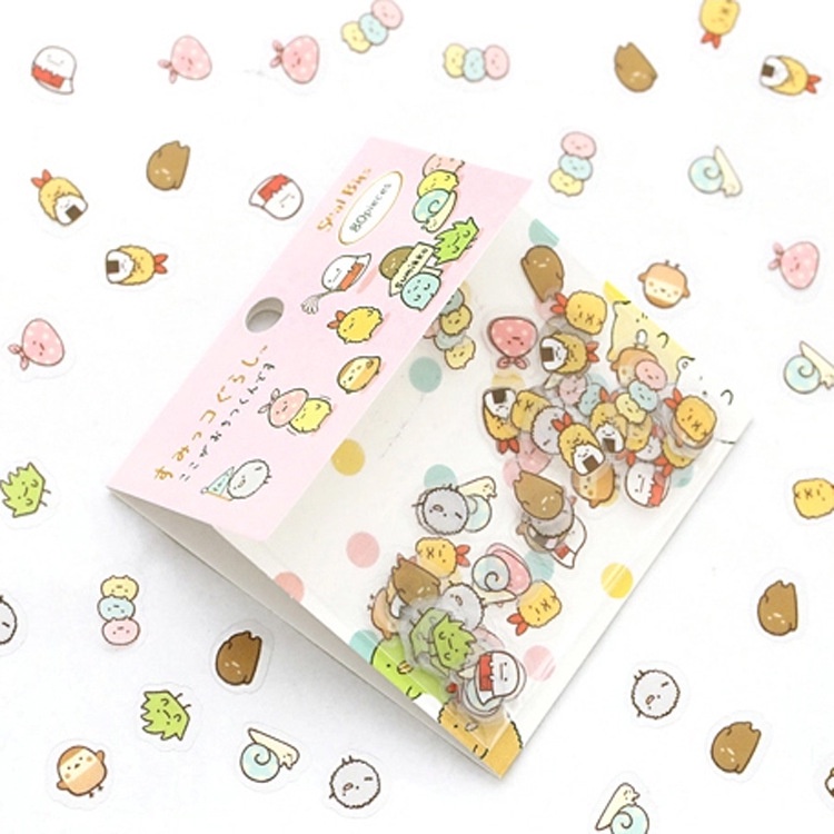 PeachBộ 80 Miếng Dán Trang Trí Sổ Tay/Điện Thoại/Nhật Ký/Album/Album DIY Hình Nhân Vật Sumikkogurashi Sáng Tạo