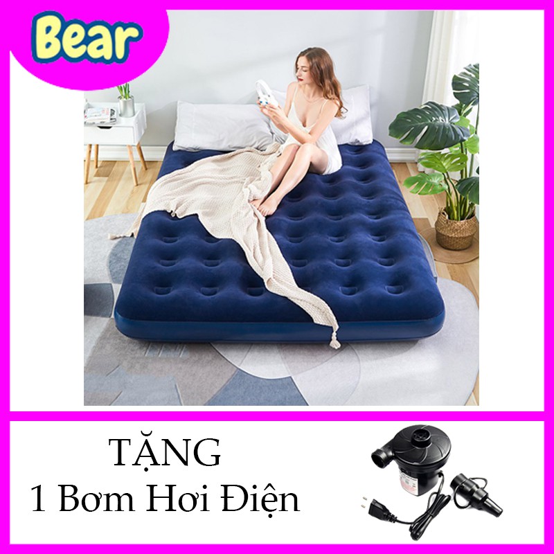 [Tặng bơm hơi] Nệm hơi đệm hơi cao cấp Bestway 191*137*22cm