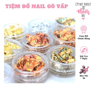 Set Giấy Bạc Vụn Trang Trí Móng 12 Ô