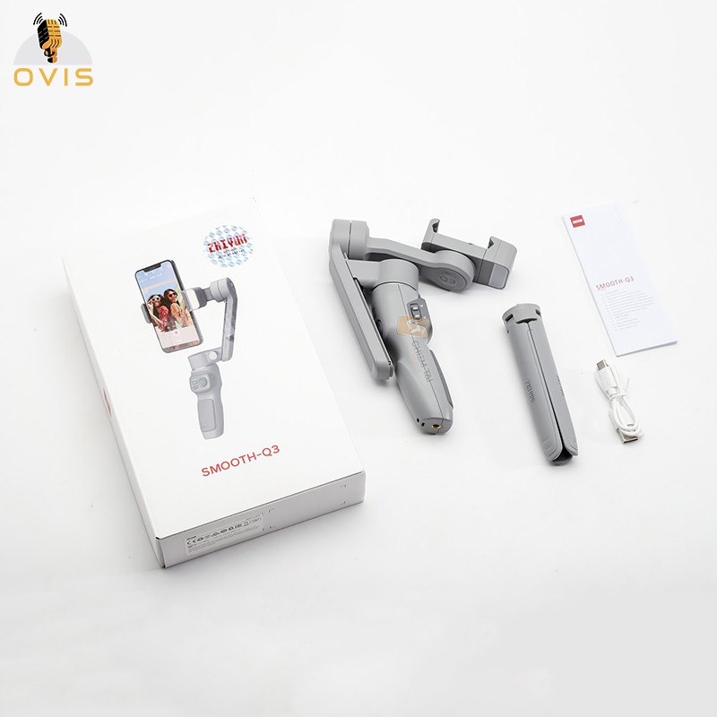 [BH 1 ĐỔI 1] Tay Cầm Chống Rung (Gimbal) Zhiyun Smooth Q3 Điều Khiển Cử Chỉ Cho Smartphone Thế Hệ Mới