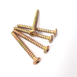 Bịch  100 VÍT GỖ LỤC GIÁC CHÌM REN THƯA , Vít gỗ lục giác chìm 6x40mm, 6x50mm, 6x60mm , 6x30mm túi 100