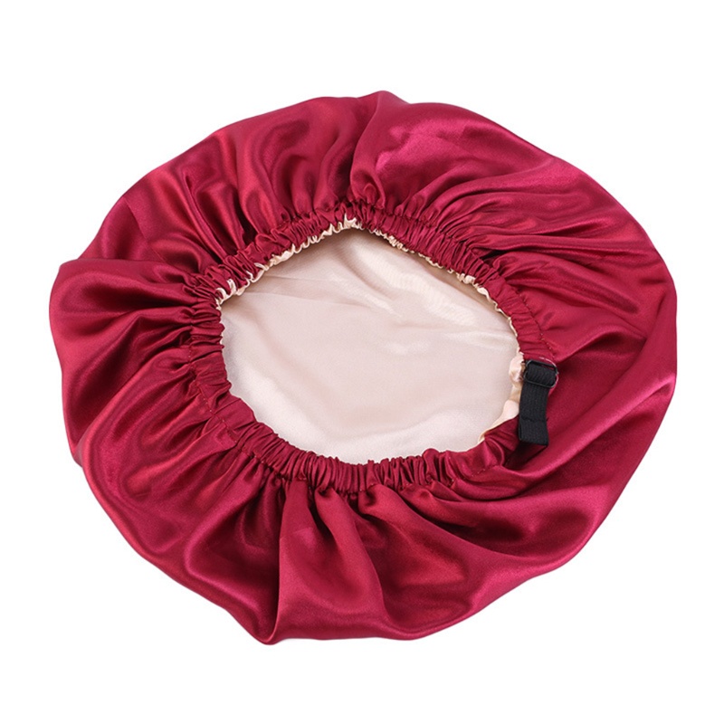 Mũ Satin Bonnets Mềm Mại Thoáng Khí Chống Trượt 10MK Dùng Khi Đi Ngủ / Rửa Mặt