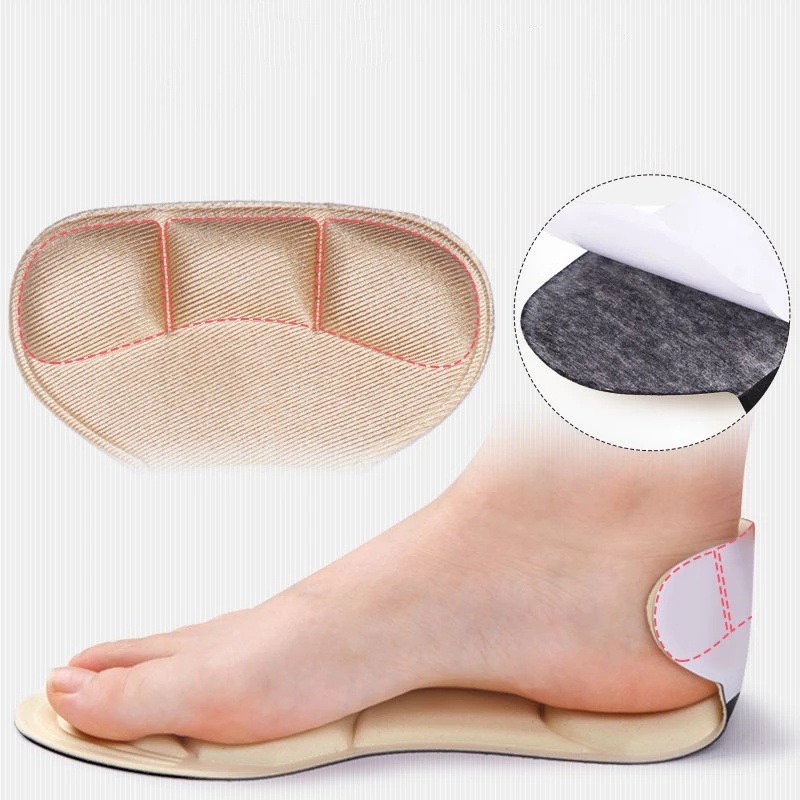 1 Cặp Đệm Xốp Lót Giày Cao Gót 2 Trong 1 Thấm Hút Mồ Hôi Thoáng Khí Thoải Mái