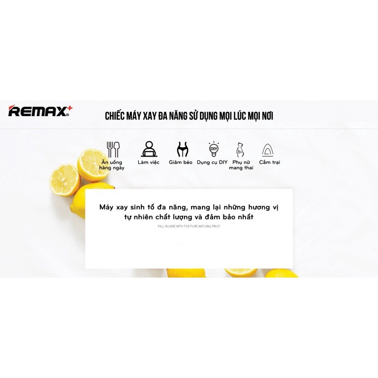 Remax Máy xay sinh tố cầm tay RT-KG02 - Pink