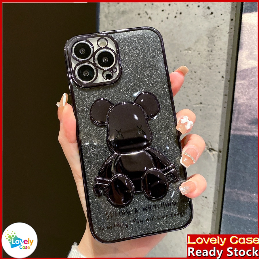IPhone 14 13 12 11 Pro Max X Xs Max Xr 8 7 6 6s PlusỐp Điện Thoại Mềm In Hình Gấu Nhiều Màu Sắc Cho