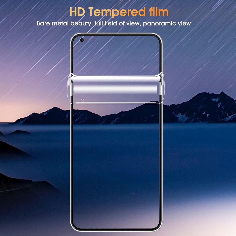 1 Tấm Phim Hydrogel Mềm Trong Suốt HD Bảo Vệ Toàn Diện Chống Dấu Vân Tay Tương Thích Với Điện Thoại 1