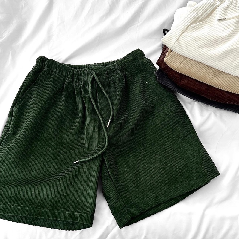 quần short nam nữ,chất nhung tăm lớn dày dặn 5 màu