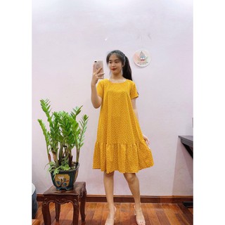 Váy bầu hàng thiết kế chất lụa chéo mát mẻ