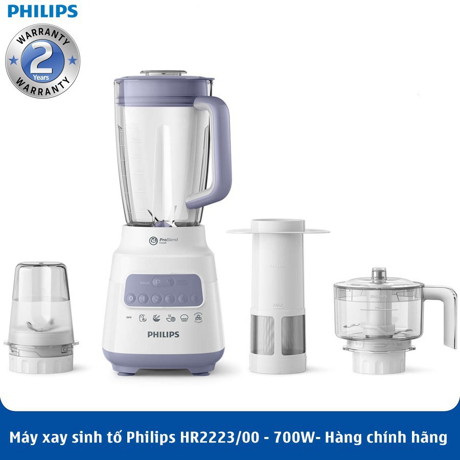 Máy xay sinh tố Philips HR2223 700W - HÀNG CHÍNH HÃNG