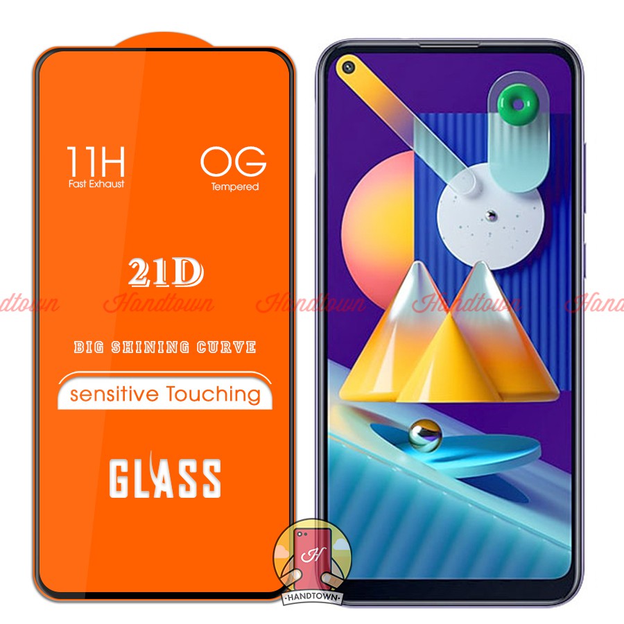 Kính Cường lực Samsung Galaxy M11 / M21 / M31 / M41 màn hình 21D Handtown SIÊU BỀN
