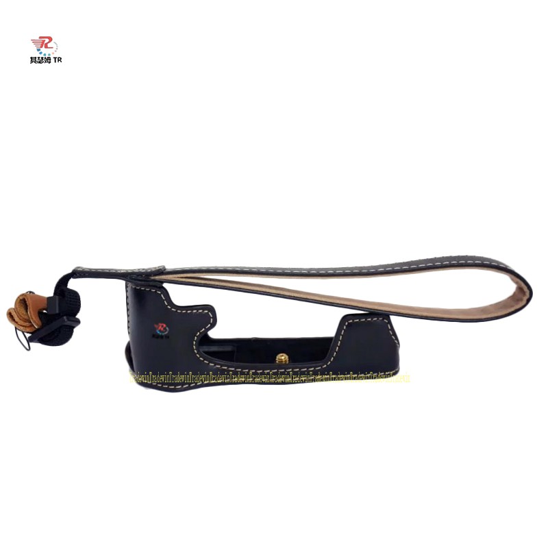 Bao da bảo vệ máy ảnh + dây đeo cho máy Olympus Em5Ii Em5 Mark Ii