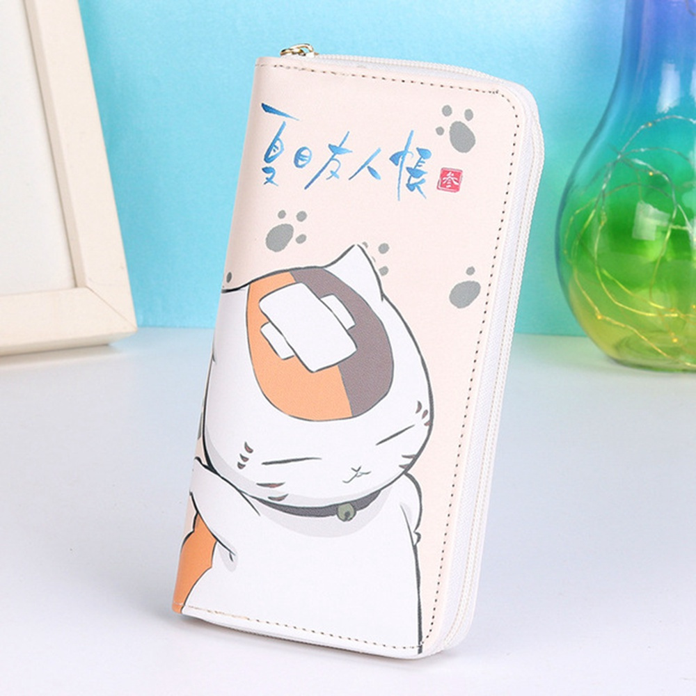 Ví Dài Có Khóa Kéo In Hình Mèo Natsume Yuujinchou Đáng Yêu