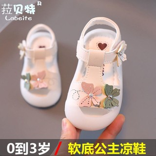 Giày Sandal Công Chúa Đế Mềm Chống Trượt Cho Bé Gái 0-3 Tuổi 2021