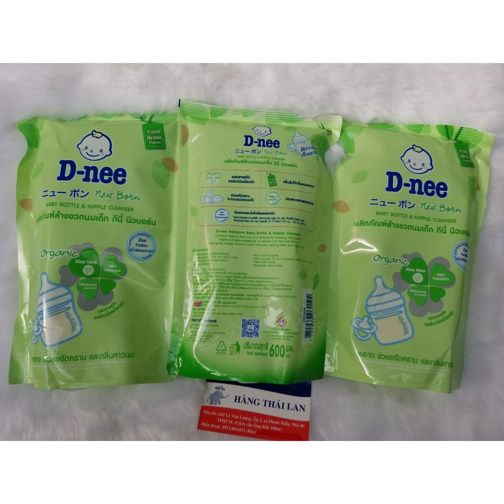 Nước rửa bình sữa Dnee bịch 600ml