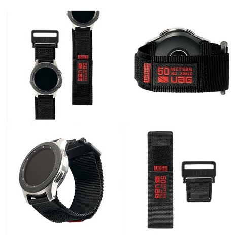 Uag Dây Đeo nylon Khóa Dán 20mm / 22mm Thông Dụng Cho Đồng Hồ samsung huawei watch galaxy huawei
