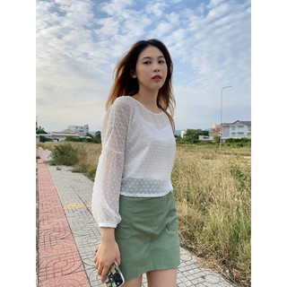 ÁO TAY DÀI CHẤM BI (KÈM LÓT)
