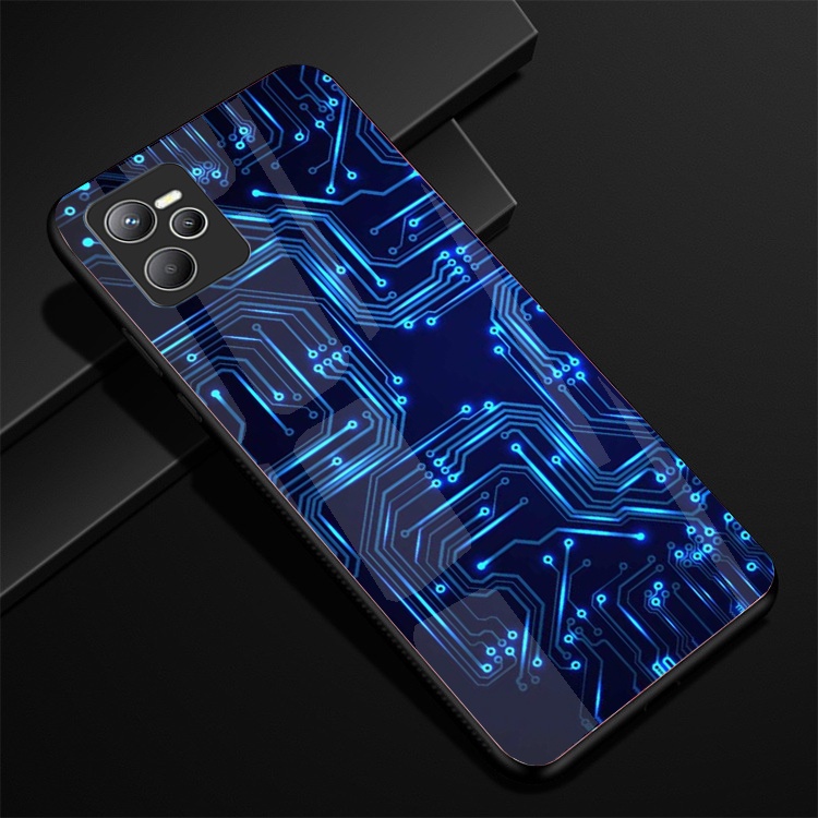 Ốp Lưng Kính REALME C35 Hình in 3D sáng bóng cao cấp