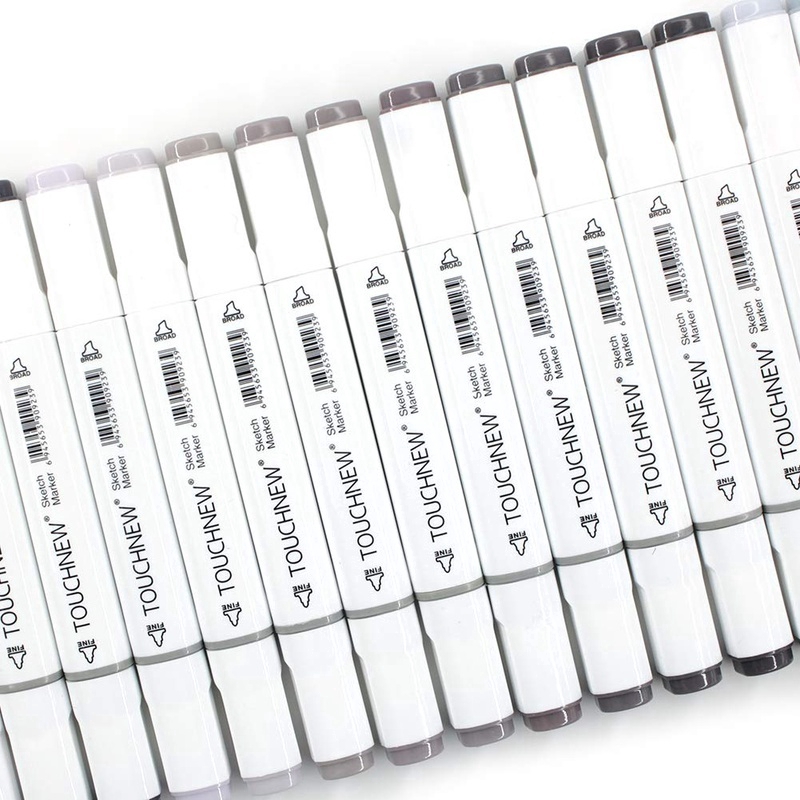 Set 12 bút lông tông màu xám dành cho vẽ phác thảo