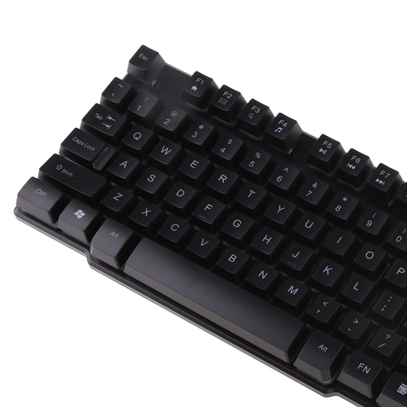 Bàn Phím Cơ Gaming 104 Phím Có Đèn Nền Màu Đen Dành Cho Game Thủ