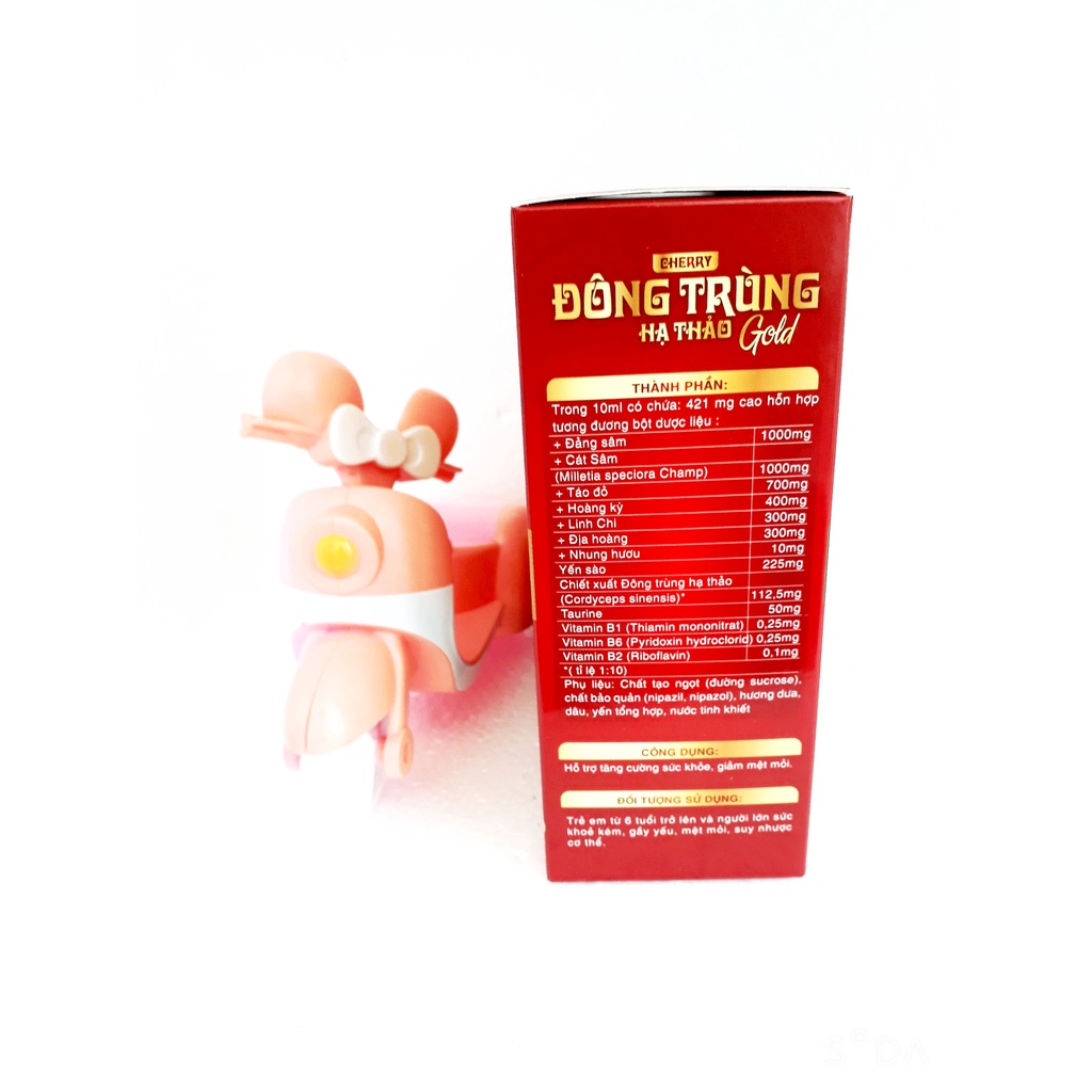 Siro gói Đông trùng hạ thảo Gold, hỗ trợ tăng cường sức khỏe, giảm mệt mỏi (dùng cho trẻ từ 6 tuổi trở lên)