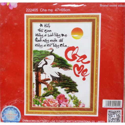- TRANH THÊU CHA MẸ 222405 (47X65)