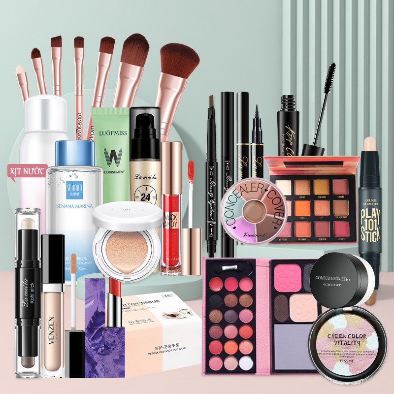 20 pcs Bộ mỹ phẩm trang điểm hoàn chỉnh set -URB-BQYT15+5