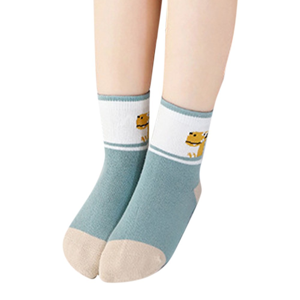 1 Đôi Tất Chống Trượt In Hình Hoạt Hình Dễ Thương Cho Bé Gái