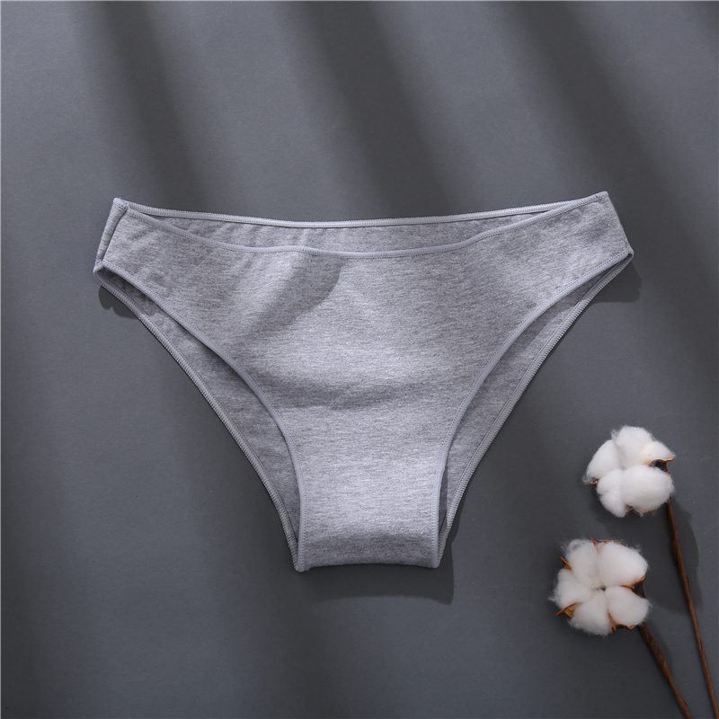 Set 1/2 quần lót CUTEBYTE cotton màu trơn thời trang nữ gợi cảm