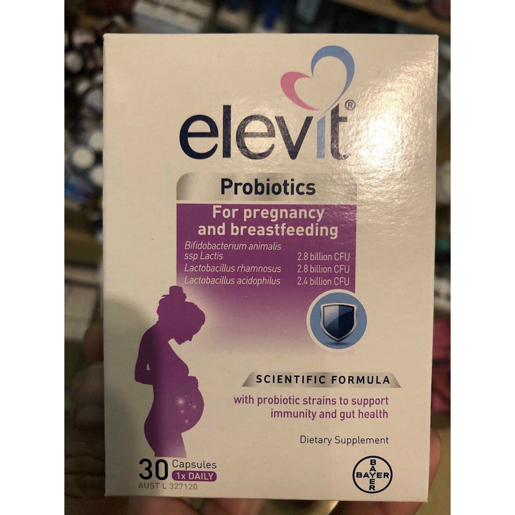 Men vi sinh Probiotics Elevit cho bà bầu và mẹ sau sinh( date 11/2021)