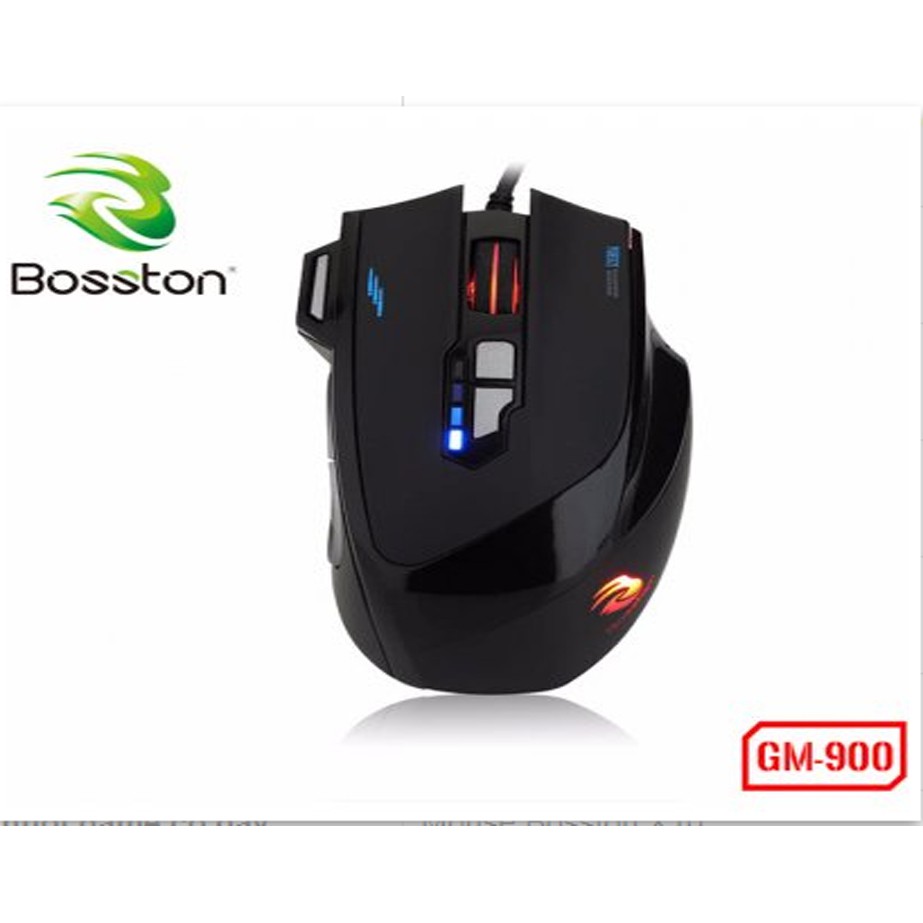 Chuột chơi game BOSSTON GM900 có đèn LED siêu chất.