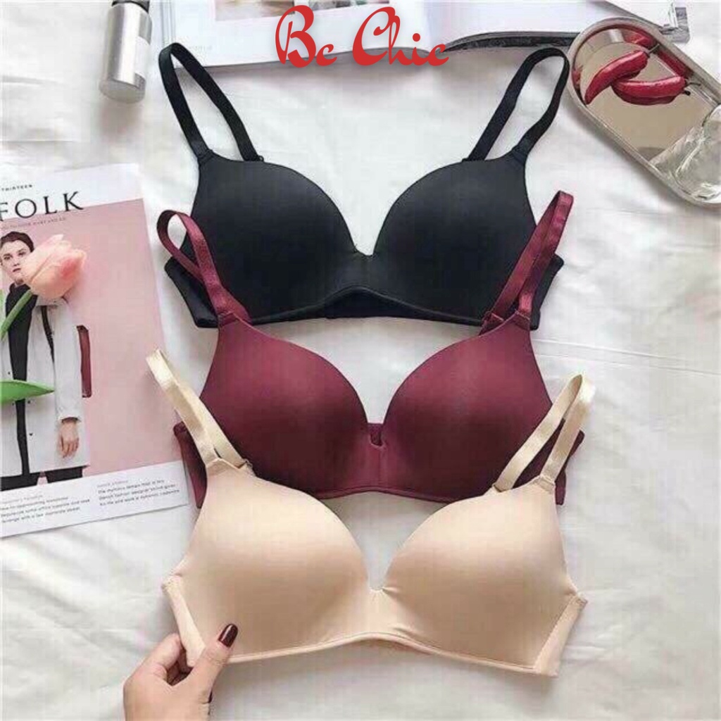 Áo Lót Nữ Đúc Su Không Gọng Nâng ngực - Áo Ngực Nữ  mềm mại thoáng mát tôn vòng 1 gợi cảm quyến rũ mã A003 BC_CHIC LINGE