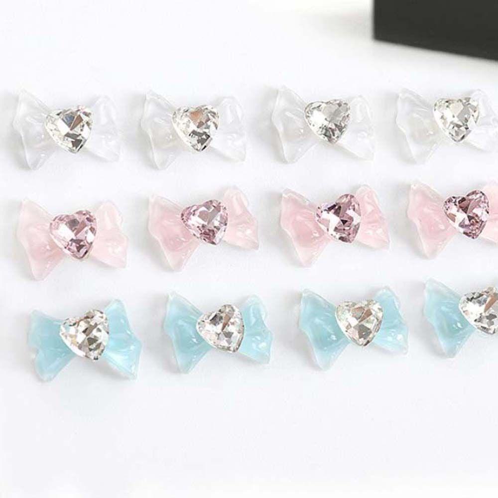 Nơ 3D Đáng Yêu Trang Trí Móng Tay|Bùa Hình Nơ