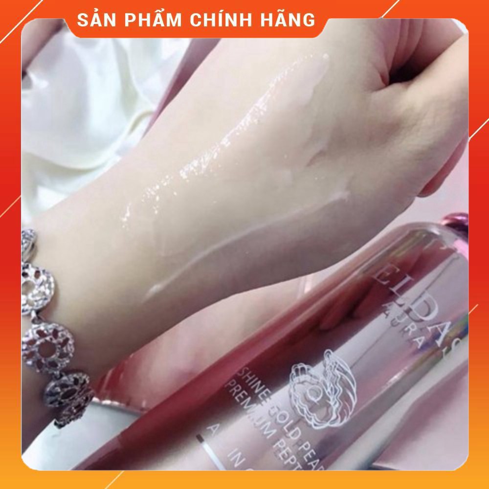 Tinh Chất Tế Bào Gốc Eldas Aura Shine Gold Pearl Premium Peptide All In One Coréana 100ml [CAM KẾT CHÍNH HÃNG]