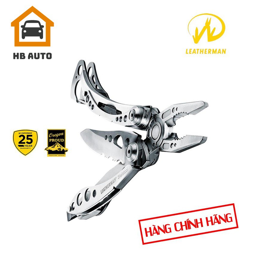 [ NHẬP KHẨU] Kìm Đa Năng Leatherman Skeletool 7 Tools 25 NĂM BẢO HÀNH TOÀN CẦU bằng thép không rỉ, kìm, bộ vít, móc cài.