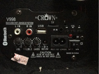 Loa Crown tròn số 5 bluetooth.