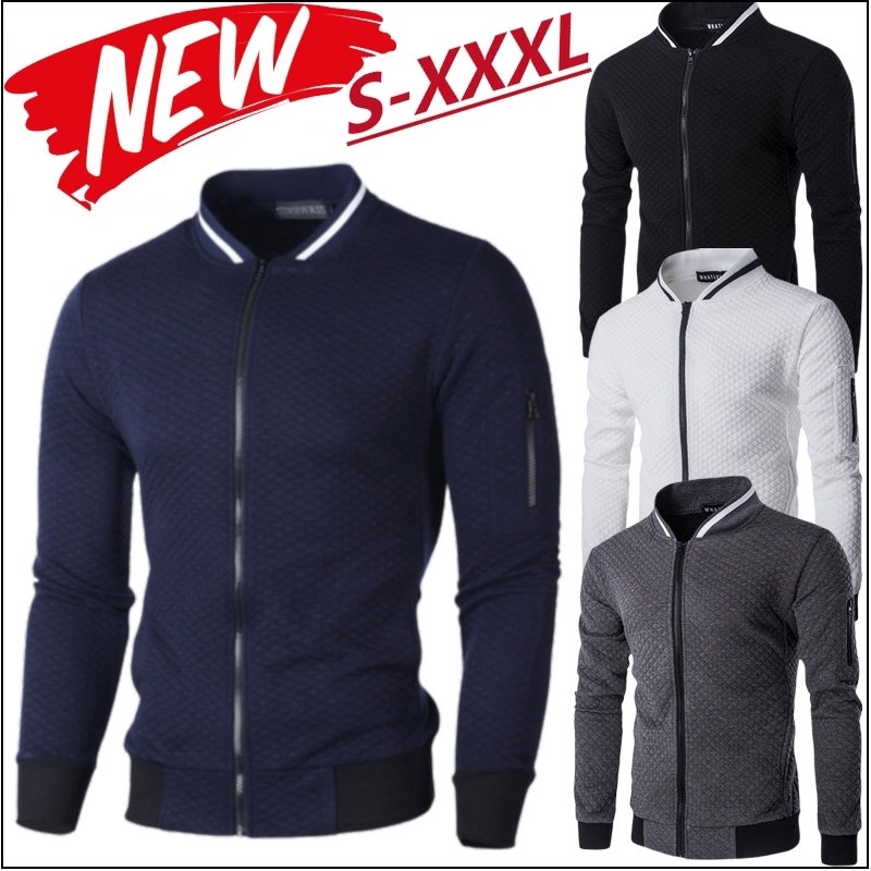 Mới Áo Khoác Khóa Kéo Thời Trang Dành Cho Nam