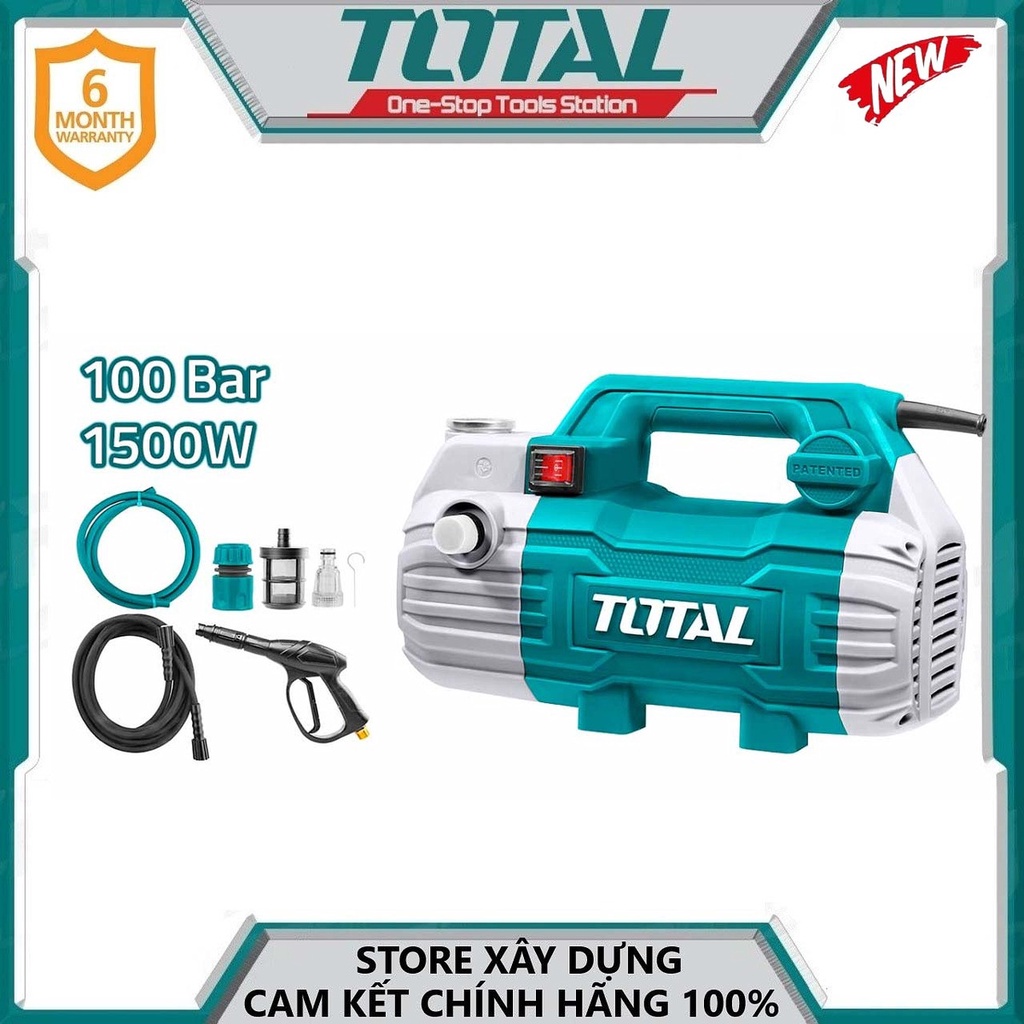 MÁY RỬA XE 1500W 100BAR TOTAL TGT11236 - HÀNG CHÍNH HÃNG