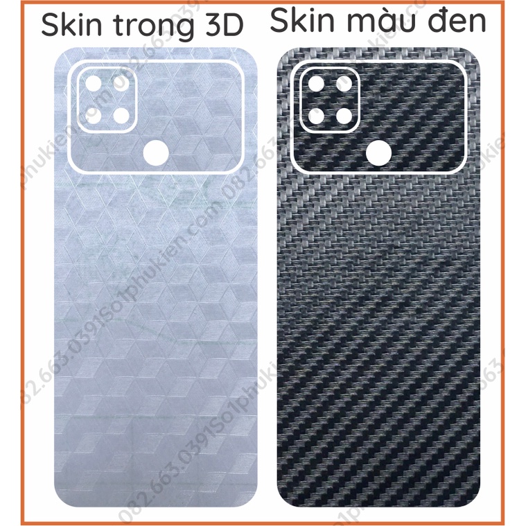 Skin dán mặt lưng Xiaomi Poco C40 dán cả camera siêu đẹp nhiều màu sắc lựa chọn