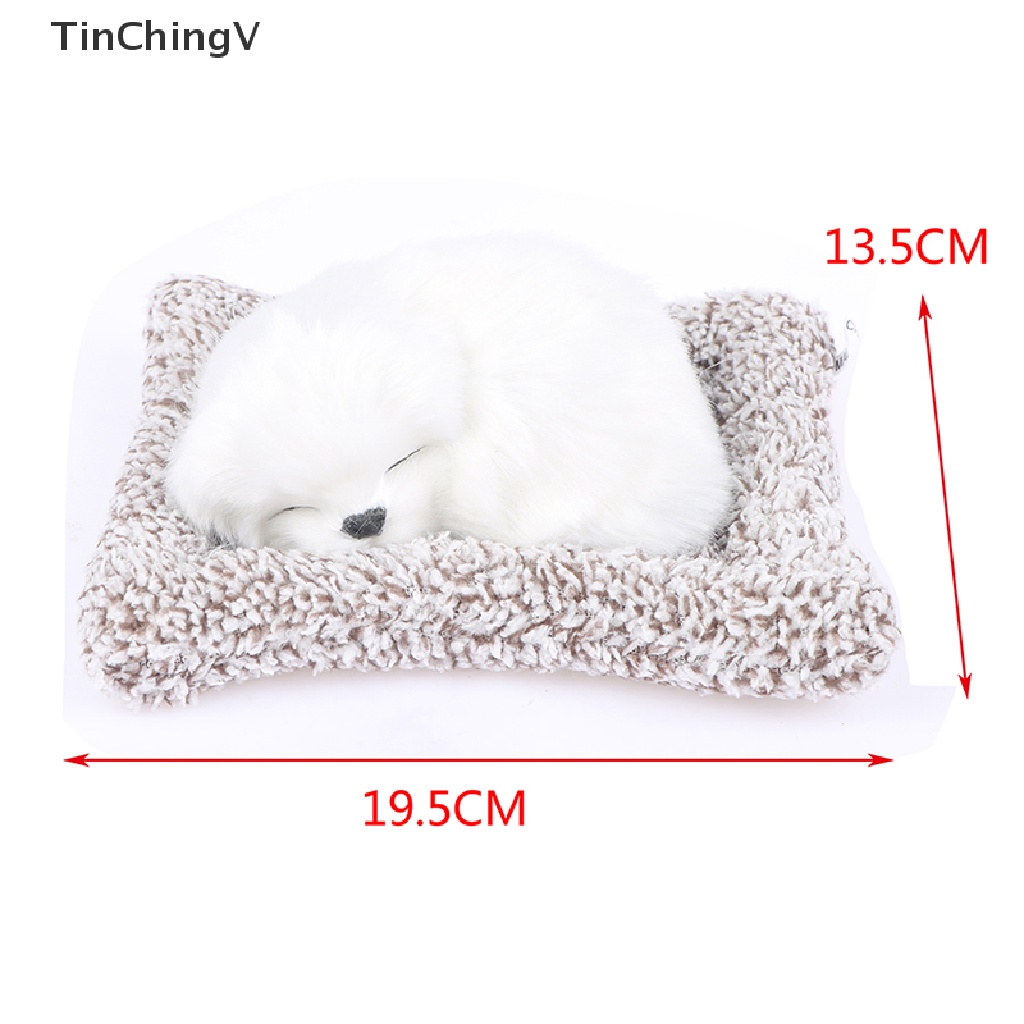 [TinChingV] Đồ Chơi Thú Nhồi Bông Hình Chú Chó Đang Ngủ Bằng Than Tre Trang Trí Xe Hơi