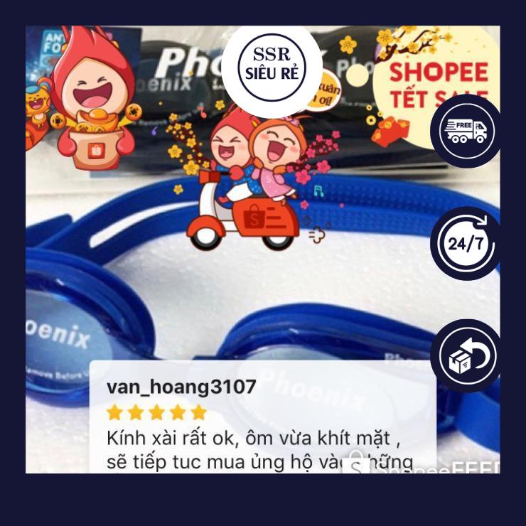 Kính bơi Phoenix 204 người lớn và trẻ em chống mờ chống nước chống tia Uv (LA4052)